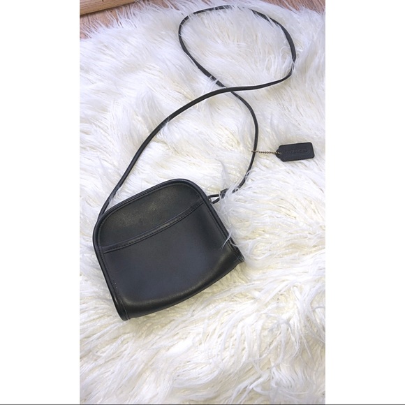 Coach Handbags - Authentic Coach Cross-Body Black Leather Bag